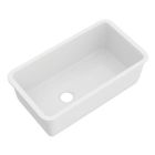 Rohl 6497-00 Allia Fireclay Kitchen Sinks Single Bowl Undermount Sink in White