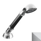 Kohler 6526-GW Traditional deck-mount personal handshower in brushed chrome and white