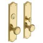 Baldwin 6554.003.FD Barclay Entrance Trim, Full Dummy, in Lifetime Brass PVD
