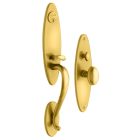 Baldwin 6573.030.FD Springfield Entrance Trim, Full Dummy, in Polished Brass (Highly polished brass, lacquered)