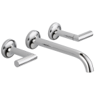 Brizo 65875LF-PC Odin Two Handle Wall-Mount Lavatory Faucet in Chrome bath
