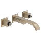 Brizo 65880LF-BNLHP Siderna Wall-Mount Vessel Lavatory Faucet - Less Handles In Brushed Nickel