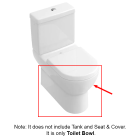 Villeroy & Boch 6610U1R1 Subway Washdown WC bowl for 12" rough in 14 5/8" x 31 7/8" x 26 3/8" (370 x 810 x 670 mm)