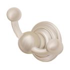 Valsan 66314ES Kingston Horizontal Double Robe Hook in Satin Nickel