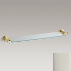 Kohler 6829-SN IV Georges Brass Glass shelf in vibrant polished nickel