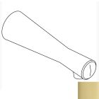 Kohler 6830-PB Bravura Wall-mount Non-Diverter Bath Spout in vibrant polished brass
