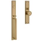 Baldwin 6946.060.RH Washington Mortise Handleset Trim, Right Hand, in Satin Brass and Brown (Oxidized, Relieved and Lacquered)
