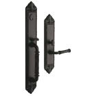 Baldwin 6952.102.FDL Edinburgh Entrance Trim, Full Dummy, Left Hand, in Oil Rubbed Bronze (Dull, slightly oxidized, oil rubbed)