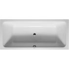 Duravit 700101000000090 D-Code 71" L X 32" W 21-5/8" H Rectangular Drop In Acrylic Soaking Bathtub with Center Drain and Overflow in White
