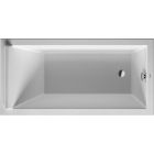 Duravit 700332000000090 Starck 59" L X 30" W X 25-5/8" H Rectangular Drop In Acrylic Soaking Bathtub with Overflow and Reversible Drain and Overflow in White
