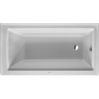 Duravit 700353000000090 Architec 60" L X 32" W X 20-1/2" H Rectangular Right Drain Bathtub with Overflow and Panel in White