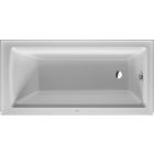 Duravit 700355000000090 Architec 60" L X 30" W X 20-1/2" H Rectangular Right Drain Bathtub with Overflow and Panel in White