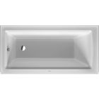 Duravit 700356000000090 Architec 60" L X 30" W X 20-1/2" H Rectangular Left Drain Bathtub with Overflow and Panel in White