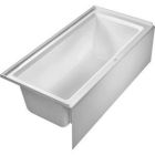 Duravit 700408000000090 Architec 66" L X 32" W X 20-1/2" H Rectangular Alcove Acrylic Soaking Bathtub with Left Drain and Overflow in White