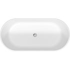 Duravit 700477000000090 D-Neo 63" Free Standing Solid Surface Soaking Tub with Center Drain in White