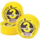 Mill-Rose 70830 3/4" 3-Wrap Gas (Yellow) Full-Density Teflon Thread Seal Tape TF5-20