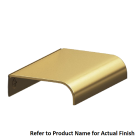 Colonial Bronze 708 Series Edge Pull in Polished Brass