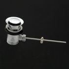 Lacava 7100-12-CR Drain Pop-up drain for European lavatories with overflow holes. DIAM: 2 1/2" in Polished Chrome