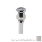 Lacava 7100-15OF-10 Round Dome Drain Cover for European Sinks without Overflow in Polished Stainless Steel
