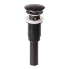 Lacava 7100-16-44 2-5/8" Drain Round Dome Cover for European Sinks with Overflow Holes in Matte Black