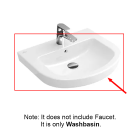Villeroy & Boch 7114U001 SUBWAY Washbasin Size:23 5/8" x 19 1/4" - White Alpine