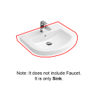 Villeroy & Boch7114U101 SUBWAY Washbasin- Size:25 5/8" x 19 1/4" -White Alpine