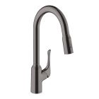 Hansgrohe 71843341 Allegro N HighArc Kitchen Faucet, 2-Spray Pull-Down, 1.75 GPM in Brushed Black Chrome