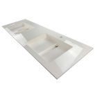 Cosmic 7190506 Block 63" L X 20" W X 20" H Washbasin in Matte White