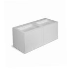 Cosmic 719050656 Body with Doors and Washbasin in Matte White