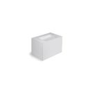 Cosmic 719051572 Block Bathstone 31.5" X 10.69" X 20.47" White Cabinets with Glossy Doors
