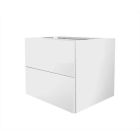 Cosmic 719887908 Block 2 Drawer Cabinet Matte Mink Body with Glossy Mink Drawers
