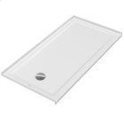 Duravit 720246000000090 Architec 60" L X 30" W Three Wall Alcove Rectangular Shower Base with Panel and Left Drain in White