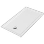 Duravit 720248000000090 Architec 60" L X 32" W Three Wall Alcove Rectangular Shower Base with Panel and Left Drain in White