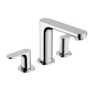 Hansgrohe 72530001 Rebris S 16.03" X 12.21" X 2.92" Widespread Bathroom Faucet 110 with Pop-Up Drain in Polished Chorme