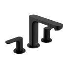 Hansgrohe 72530671 Rebris S 15.12" H Widespread Bathroom Faucet 110 with Pop-Up Drain in Matte Black