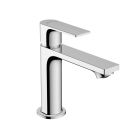 Hansgrohe 72557001 Rebris E 1.2 GPM Single Hole Centerset Bathroom Faucet 110 with Pop-Up Drain in Polished Chrome
