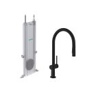 Hansgrohe 72801671 Talis N HighArc Kitchen Faucet, O-Style 2-Spray Pull-Down with sBox, 1.75 GPM in Matte Black