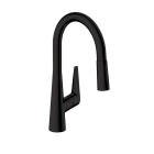 Hansgrohe 72813671 Talis S 1.75 GPM Deck Mounted HighArc Kitchen Faucet with 2-Spray Pull Down in Matte Black