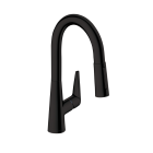 Hansgrohe 72815671 Talis S 1.75 GPM Deck Mounted Prep Kitchen Faucet with 2-Spray Pull Down in Matte Black