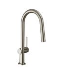 Hansgrohe 72846801 Talis N 1.75 GPM Deck Mounted HighArc Kitchen Faucet with 2-Spray Pull Down in Steel Optic
