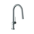 Hansgrohe 72850001 Talis N 1.75 GPM Single Hole Pull Down Kitchen Faucet with Hose Box in Polished Chrome