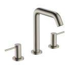 Hansgrohe 73332821 Tecturis S 1.2 GPM Deck Mounted Three Holes Widespread Bathroom Faucet 150 with Double Handles in Brushed Nickel
