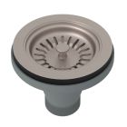 Rohl 735STN Georgian Era Manual Basket Strainer Without Remote Pop-Up in Satin Nickel
