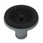 Rohl 735MB Georgian Era Manual Basket Strainer Without Remote Pop-Up in Matte Black