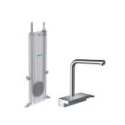 Hansgrohe 73830001 Aquno Select 1.75 GPM Single Hole Pull Out Kitchen Faucet with sBox in Polished Chrome