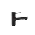 Hansgrohe 74800671 Zesis Single Hole Pull-Out Two Spray Kitchen Faucet with Toggle Spray Diverter 1.75 GPM in Matte Black