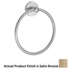 California Faucets 74-TR-SBZ Gaviota Towel Ring in Satin Bronze