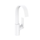 Hansgrohe 75030701 Vivenis 11 7/8" H Single Hole Bathroom Faucet with Swivel Spout and Pop-Up Drain Assembly 1.2 GPM in Matte White 