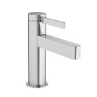 Hansgrohe 76010001 Finoris 1.2 GPM Deck Mounted Single Hole Bathroom Faucet 100 with Pop-Up Drain in Polished Chrome