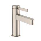 Hansgrohe 76010821 Finoris 1.2 GPM Deck Mounted Single Hole Bathroom Faucet 100 with Pop-Up Drain in Brushed Nickel
